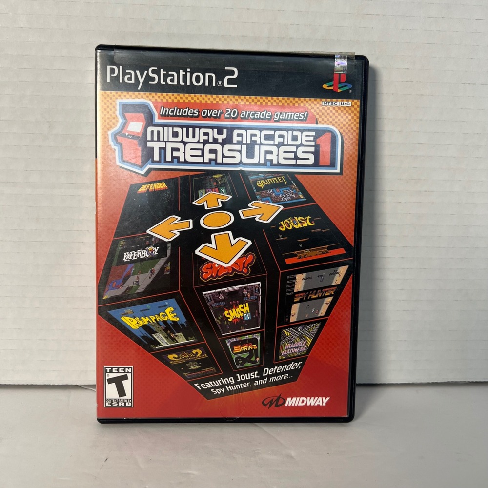 Midway Arcade Treasures 1‎ Sony PlayStation 2  2003 Arcade Classics Compilation